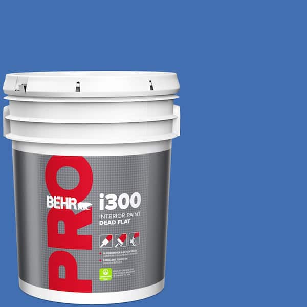 BEHR PRO 5 gal. #T18-17 Wide Sky Dead Flat Interior Paint