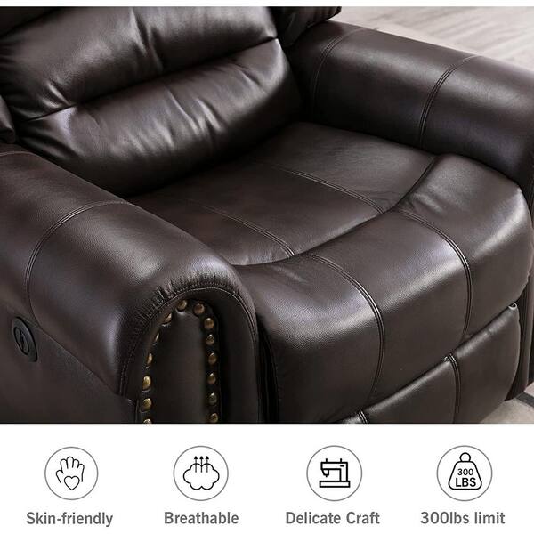 bonded leather armchair