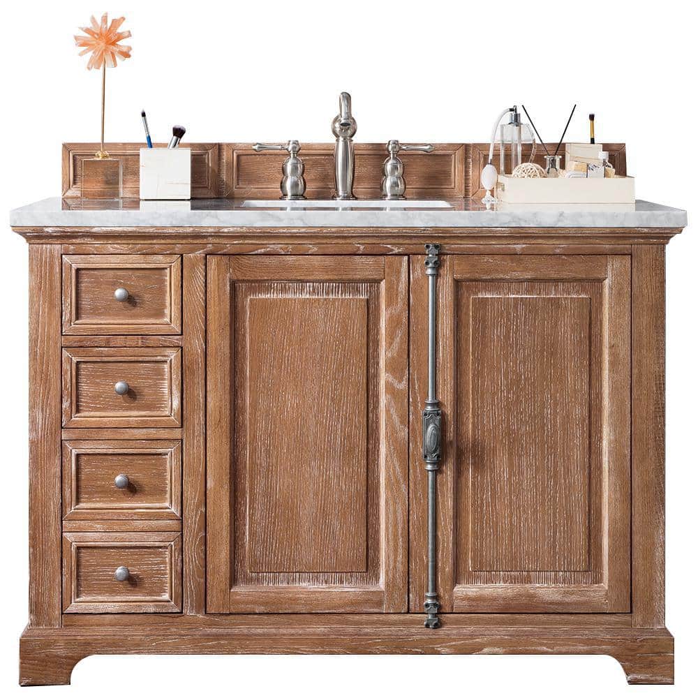 Providence 48 in. W x 23.5 in.D x 34.3 in. H Single Vanity in Driftwood wit