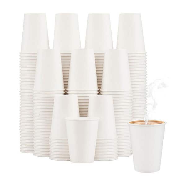 240 Pack 10 in. White Disposable Paper Cups Disposable Tableware for Hot Cold Beverage Coffee Tea Water Juice