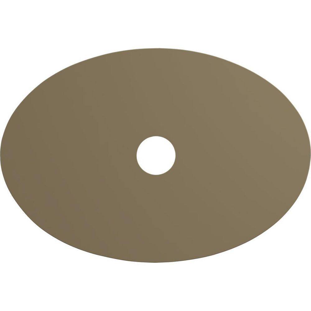 Primed White Oval Polyurethane Oxford Ceiling Medallion