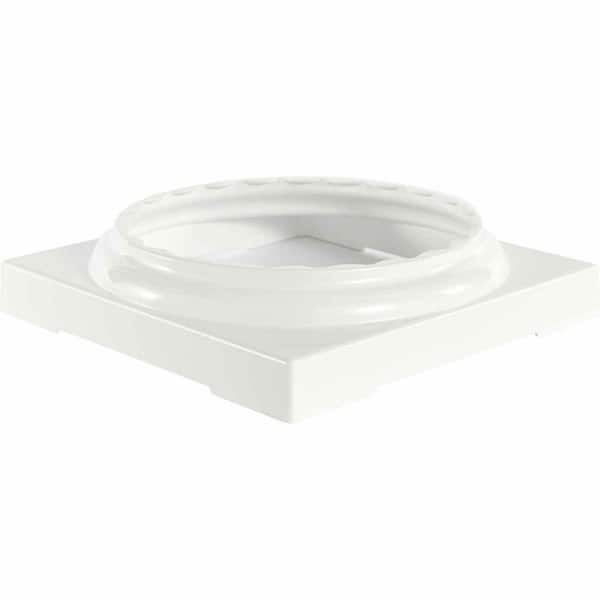 Afco 8 in. Aluminum Standard Capital and Base with Feature for Endura-Aluminum Fluted Round Columns