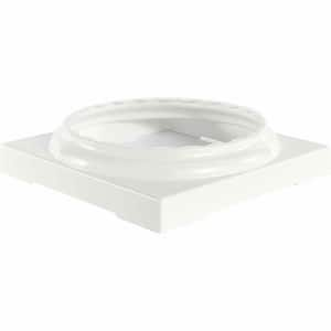 24 in. Aluminum Standard Capital and Base with feature for Endura-Aluminum Fluted Round Columns