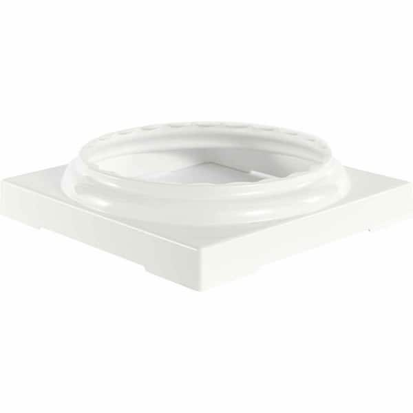 AFCO 8 in. Aluminum Standard Capital and Base with Feature for Endura-Aluminum Fluted Round Columns