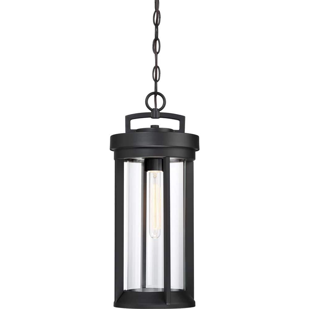 Huron 18 in. 1-Light Aged Bronze Dimmable Outdoor Pendant Light with Clear Glass and Bulb Included price history on PriceWatchPro