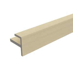 All Weather System 1.87 in. x 1.87 in. x 8 ft. Composite Siding End Trim in Japanese Cedar Board