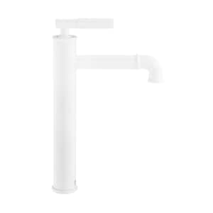 Avallon Single-Handle Single-Hole Bathroom Faucet in Matte White