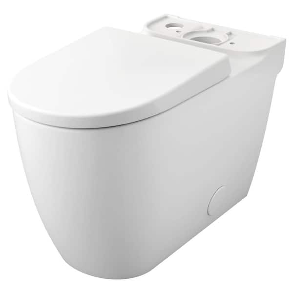 Essence Elongated Toilet Bowl Only in Alpine White, Seat Included