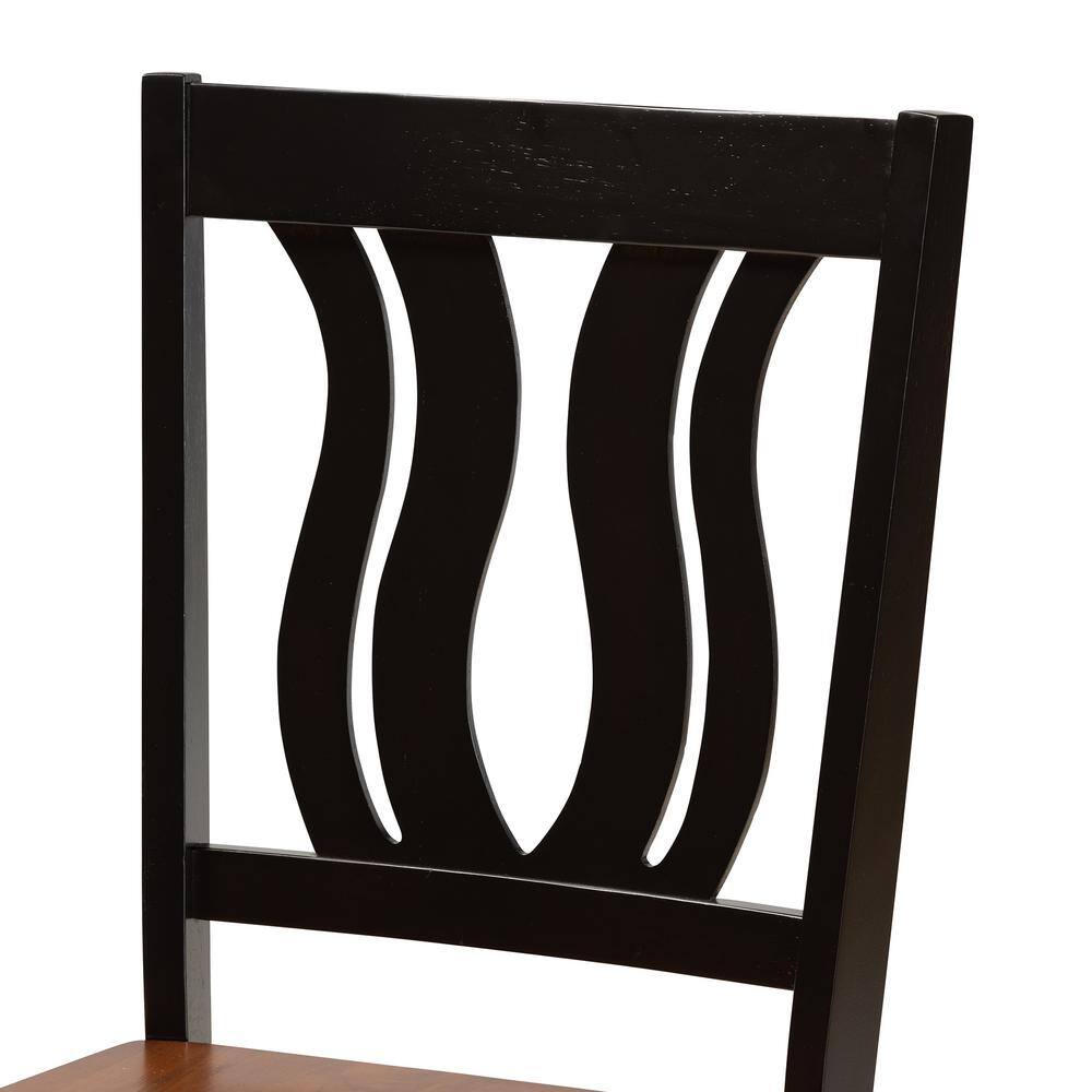 Mare Two-Tone Dark and Walnut Brown 5-Piece Dining Set
