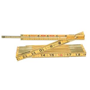 6 ft. Wood Ruler Red End with Hook