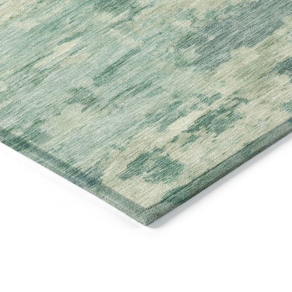Chantille Machine Washable Indoor/Outdoor Abstract ACN2074 Teal 5 ft. x 7 ft. 6 in. Area Rug