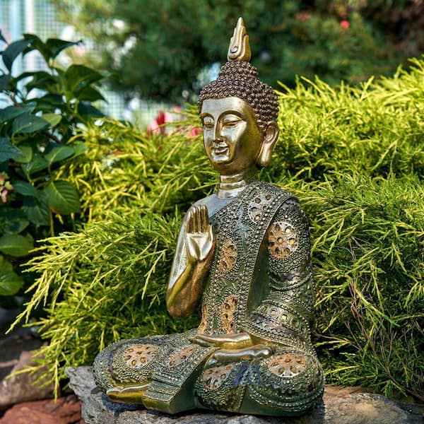 Zaer Ltd. International 16 in. Tall in Gold Finish Polyresin