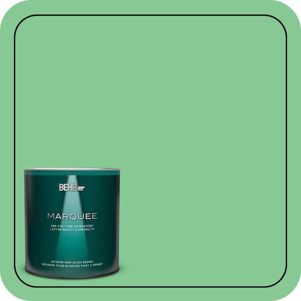BEHR MARQUEE 1 qt. #P400-4 Good Luck Semi-Gloss Enamel Interior Paint & Primer