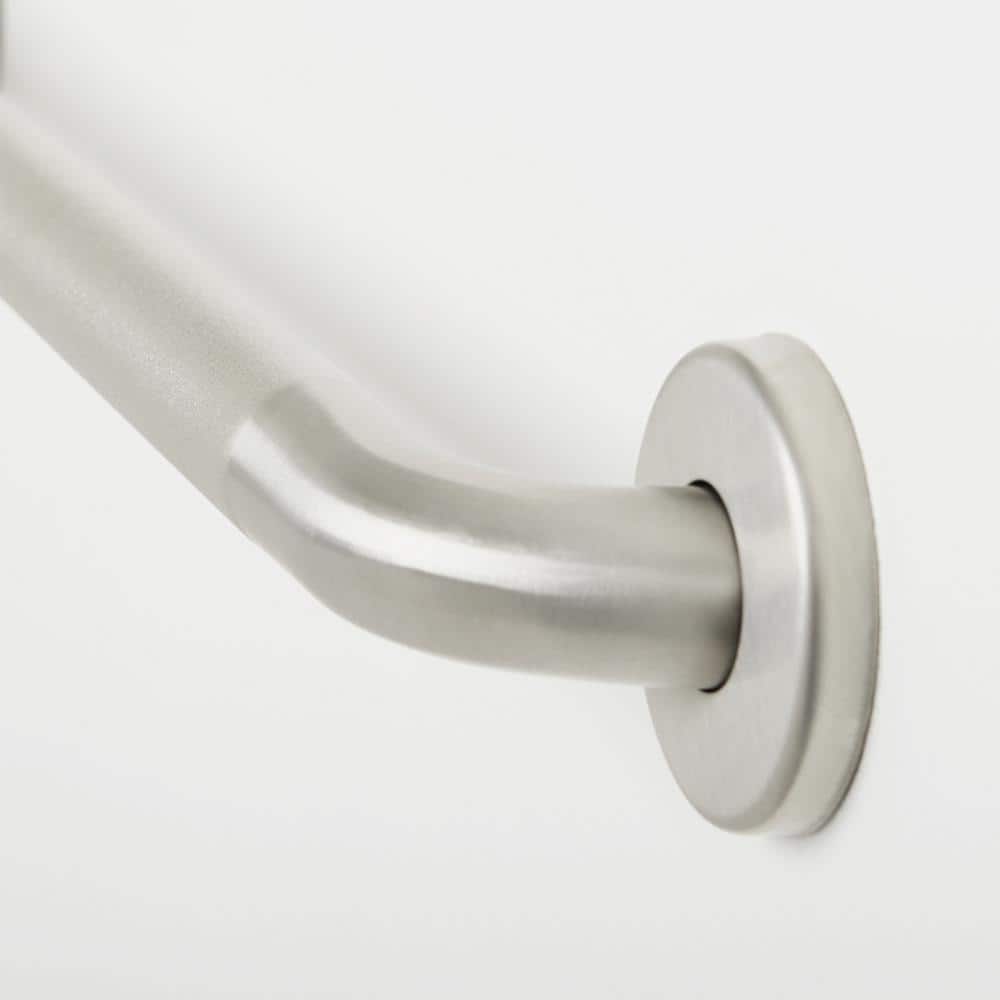 Signature Satin Stainless Steel 42" Grab Bar with Peened Grip