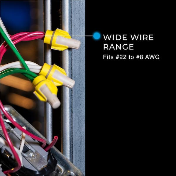 IDEAL Twister ProFLEX PLUS Tan/Yellow Wire Connector, Jar of 500