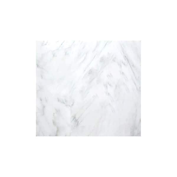 EMSER TILE Marble Winter Frost Polished 17.99 in. x 17.99 in. Marble Floor and Wall Tile (2.25 sq. ft.)