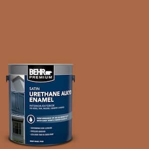 1 gal. #PPU3-16 Maple Glaze Urethane Alkyd Satin Enamel Interior/Exterior Paint