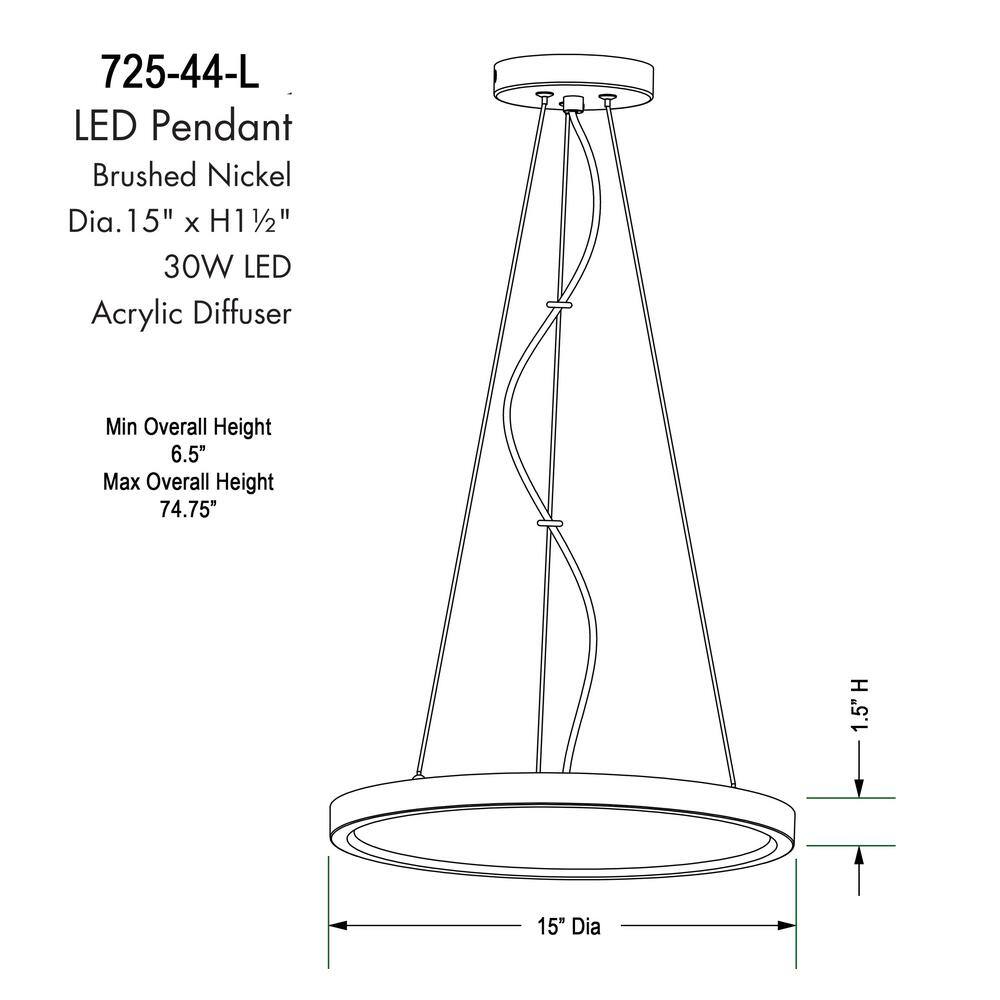 White Aluminum LED Indoor/Outdoor Pendant Light