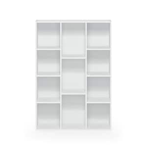 White 11-Cube Reversible Open Shelf Bookcase
