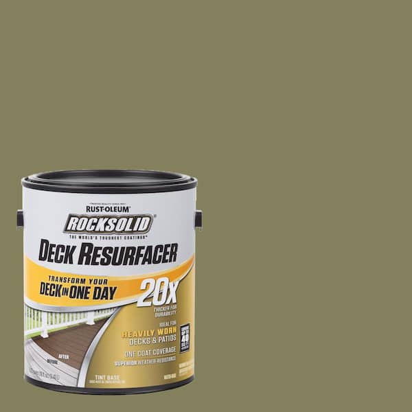 Rust-Oleum RockSolid 1 gal. Sage Exterior 20X Deck Resurfacer