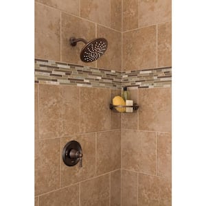Dartmoor Posi-Temp Rain Shower Single-Handle Tub and Shower Faucet Trim Kit in Oil Rubbed Bronze (Valve Not Included)