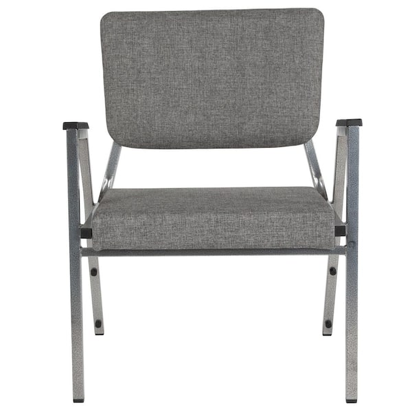GRAY FABRIC STACK OFFICE GUEST CHAIR 