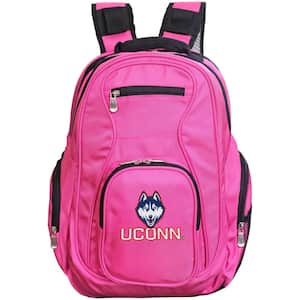 NCAA Connecticut Huskies 19 in. Pink Backpack Laptop