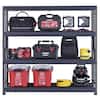 Husky 4-Tier Industrial Duty Steel Freestanding Garage Storage Shelving Unit in Black (77 in. W x 72 in. H x 24 in. D) N2W772472W4B