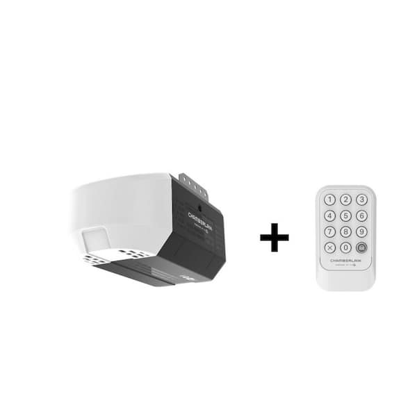 Advanced Series 1/2 HP Smart Chain Drive Garage Door Opener with Battery Backup, Remote, and Wireless Garage Door Keypad