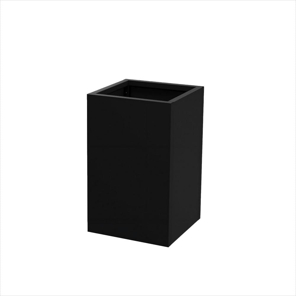 Lirago 21 in. H x 13 in. L Black Metal Square Planter Box (2-Pack ...
