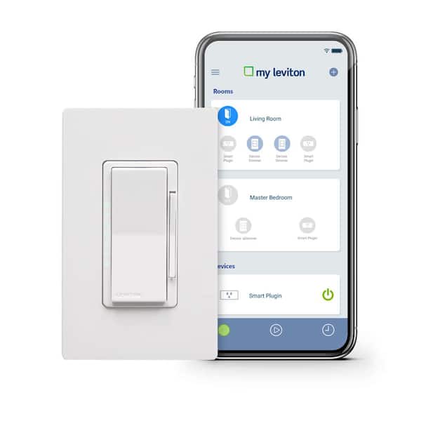 Leviton Decora Smart Wi-Fi 1000W Incandescent/450W LED Dimmer, No Hub Required, Works with Alexa and Google Assistant