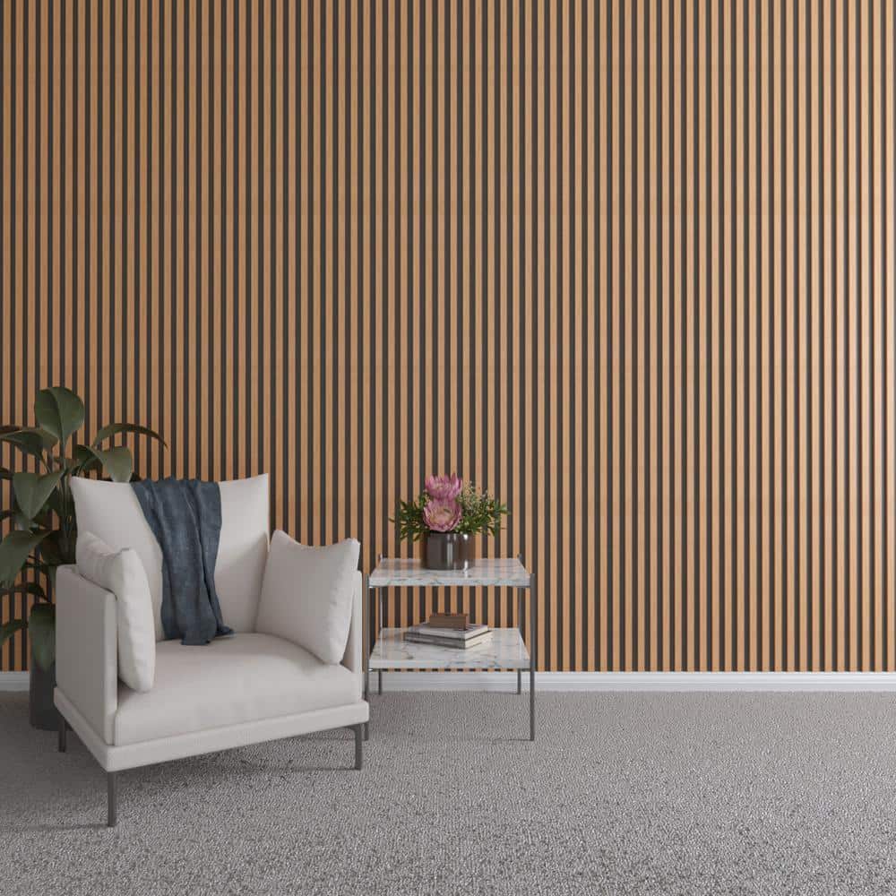 Ekena Millwork 47 in. H x 1 in. W Slatwall Panels in Cherry 42