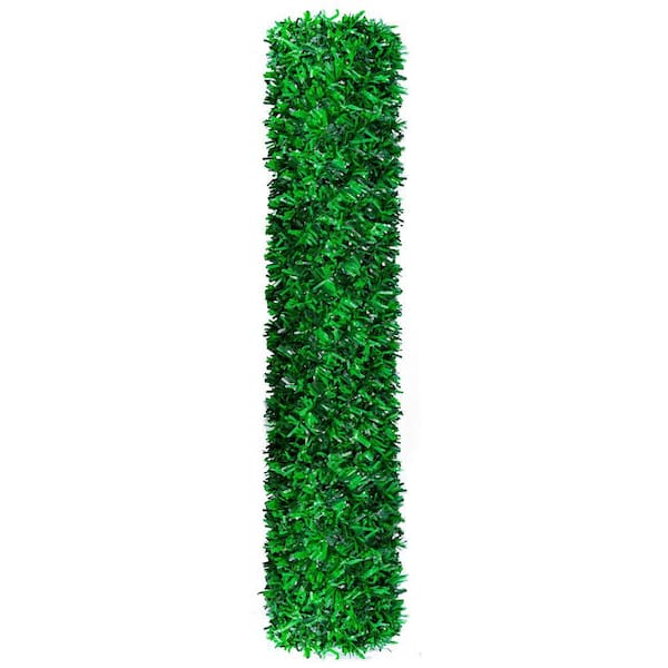 カーテン Hyg 120 in. x 40 in. Green Artificial Grass Hedge Panel Outdoor Garden