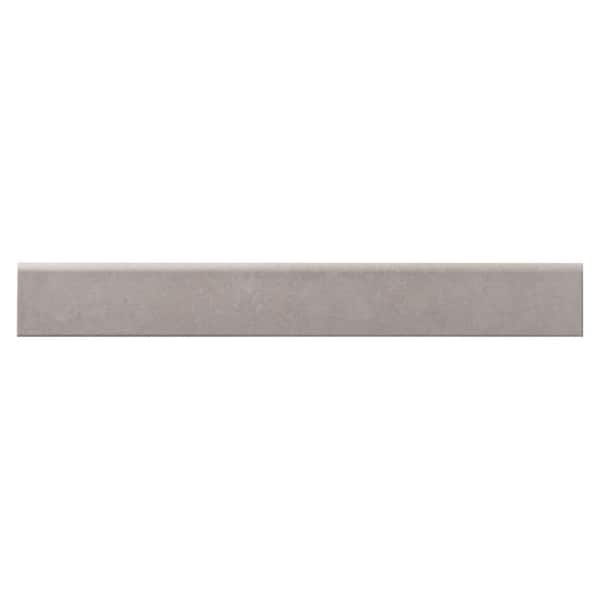 Ivy Hill Tile Urbane Linen Warm Gray 3.14 in. x 23.62 in. Matte Porcelain Bullnose Wall Tile (0.51 sq. ft./Each)