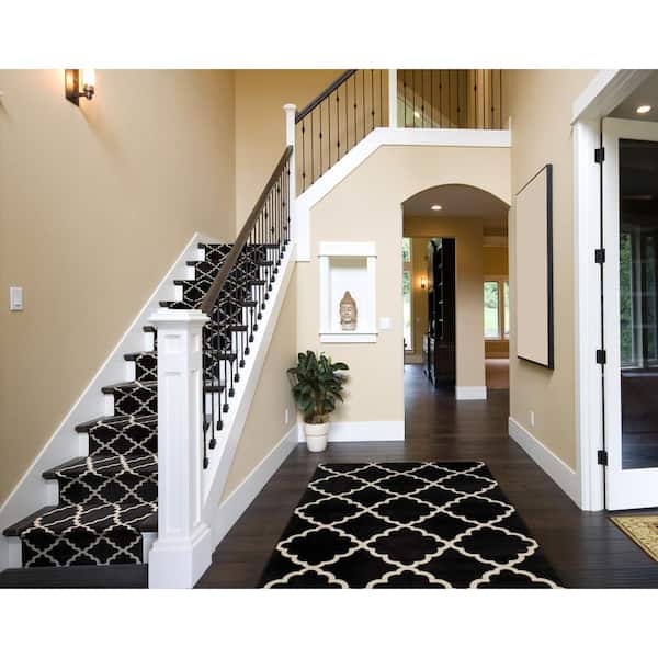 Stratford Lucette Castle/Birch 26 in. x Your Choice Length Stair Runner Rug