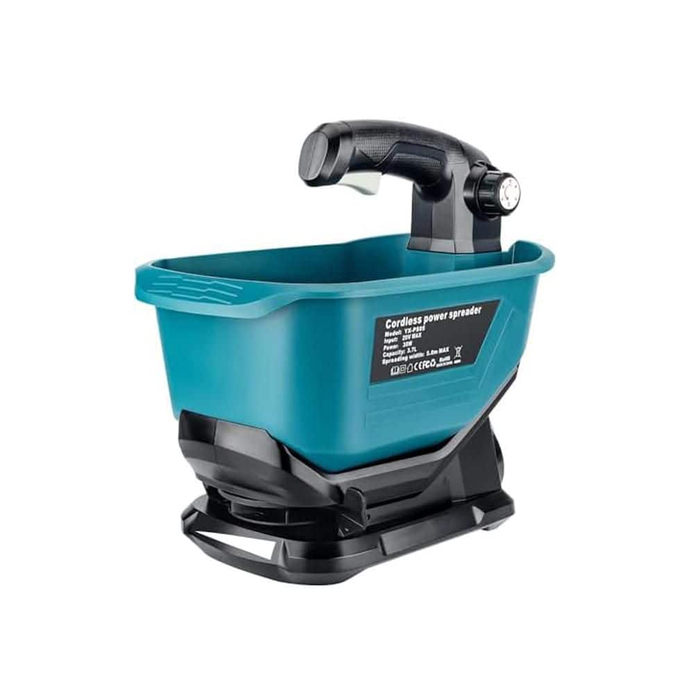 Justincity 3.84 lb. Plastic Handheld Power Spreader for Salt, Seed