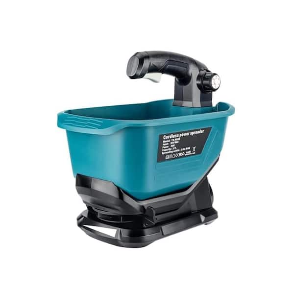 3.84 lb. Plastic Handheld Power Spreader for Salt, Seed, Fertilizer, Ice Melt Year-Round Lawn and Snow Coverage