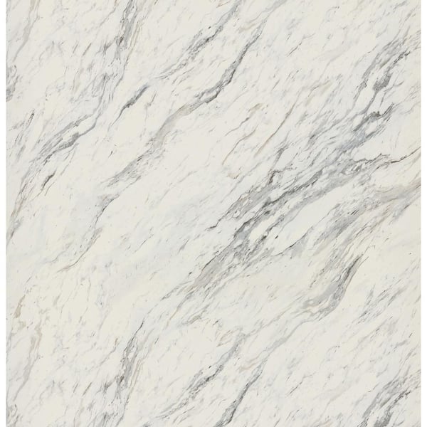 THINSCAPE 3 in. x 5 in. Engineered Composite Countertop Sample in Calcutta Blanc