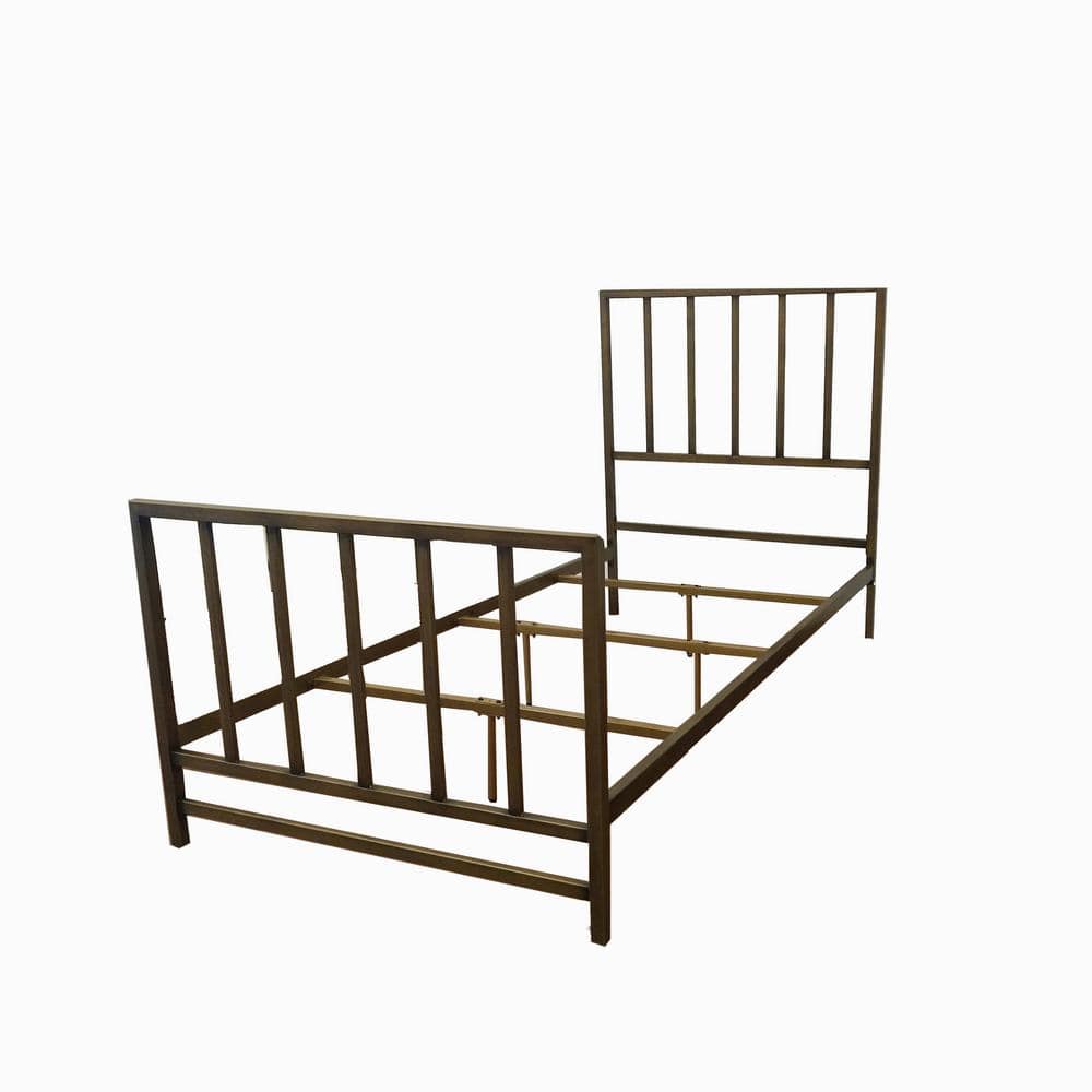 Stylewell Brushed Gold Metal Twin, Gold Brushed Steel Bed Frame