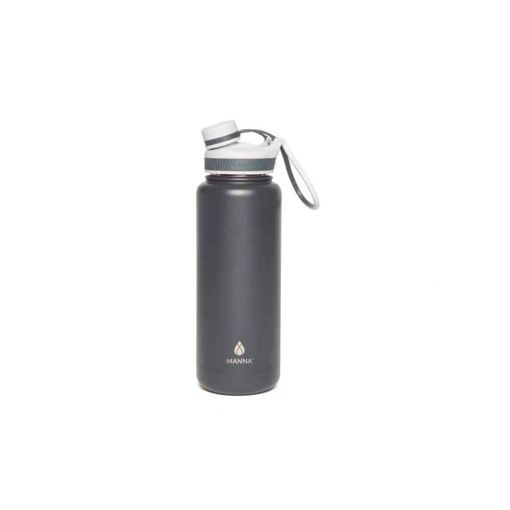 Copper Water Bottle Anti-Bacterial - Push Button Sports Lid - Removable  Insulated Neoprene Sleeve and Optional Copper Straw