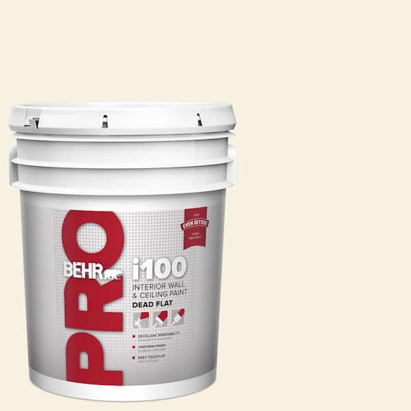 5 gal. #GR-W14 Coconut Twist Dead Flat Interior Paint