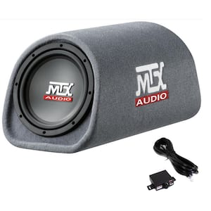 MTX AUDIO RT8PT 8 in. 240-Watt Car Loaded Subwoofer Enclosure Amplified Tube Box Vented