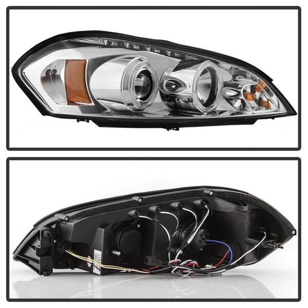 Spyder Auto Chevy Impala 06-13 Chevy Monte Carlo 06-07 Projector  Headlights LED Halo LED Replaceable LEDs Chrome 5031709 The  Home Depot