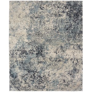 Blues and Greys 8 ft. x 10 ft. Area Rug