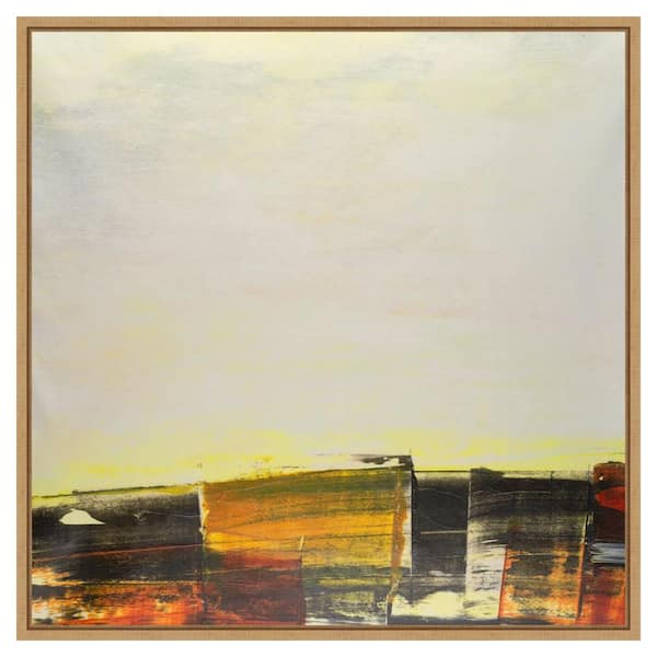 Amanti Art Embellished Boxes II by Sharon Gordon 30 in. W x 30 in. H. Canvas Wall Art Print Framed in Brown
