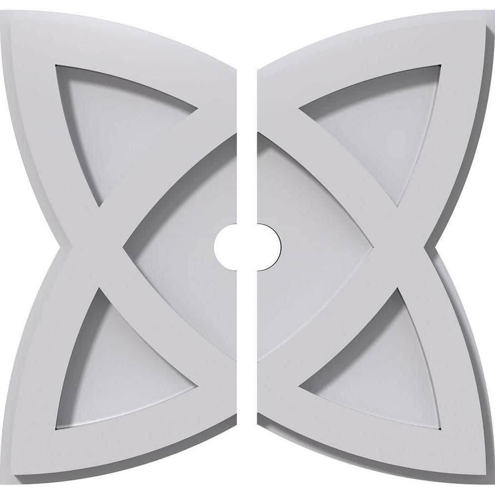 1 in. P X 3-3/4 in. C X 10 in. OD X 1 in. ID Cosmo Architectural Grade PVC Contemporary Ceiling Medallion, Two Piece price history on PriceWatchPro