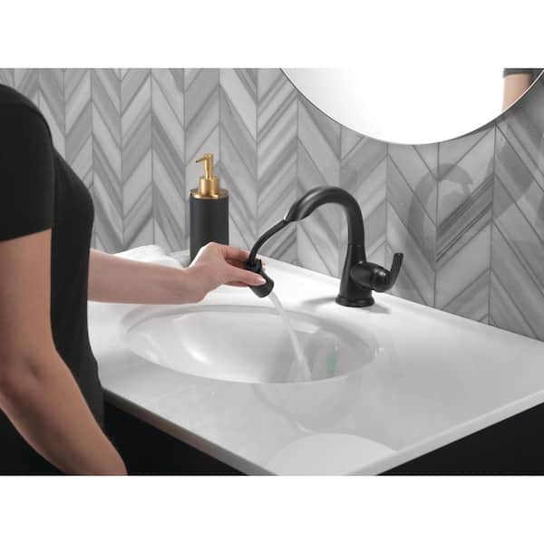 Broadmoor Single Hole Single-Handle Bathroom Faucet with Pull-Down Sprayer in Matte Black