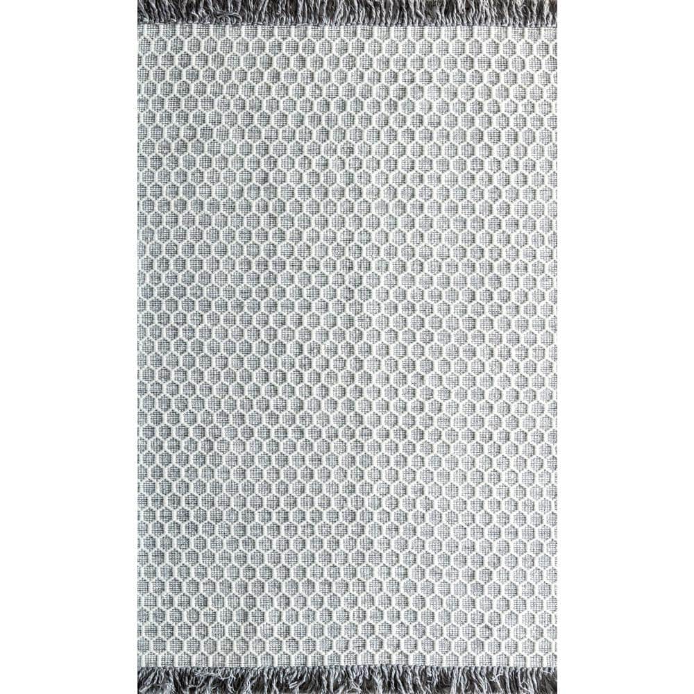 Rugs America Gray 5 ft. x 7 ft. Geometric Bohemian Area Rug