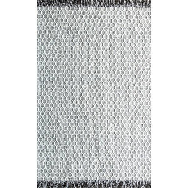Rugs America Gray 5 ft. x 7 ft. Geometric Bohemian Area Rug