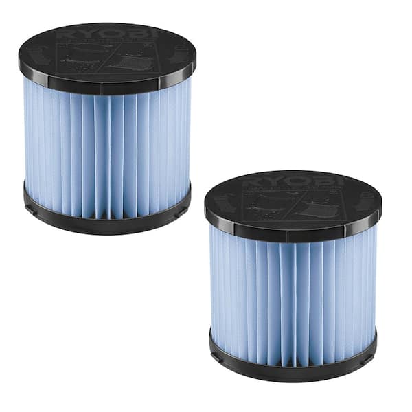 RYOBI HEPA Filter for Small Wet Dry Vacuums (2-Pack)